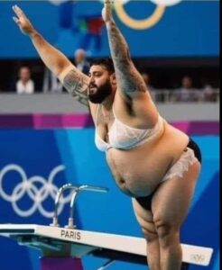 Plongeur gros string JO paris