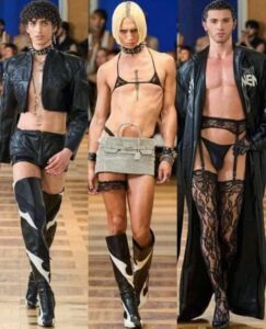 Défilé mode hommes LGBT sex